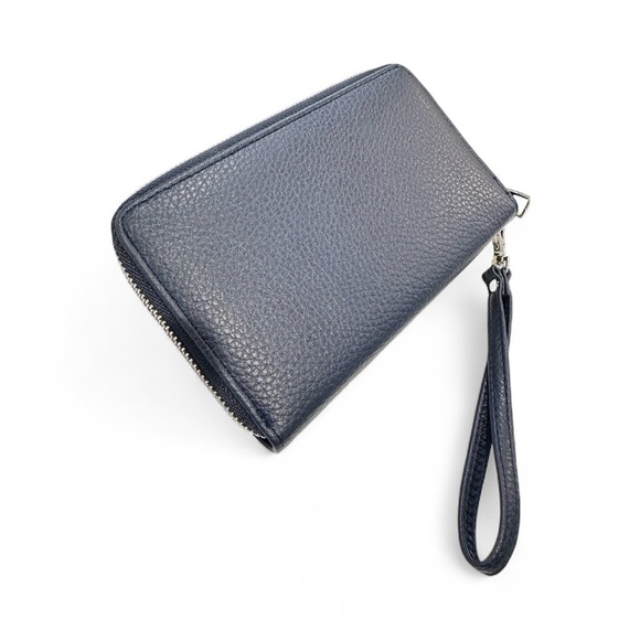 London Fog Navy Blue Clutch Wristlet - Picture 3 of 5